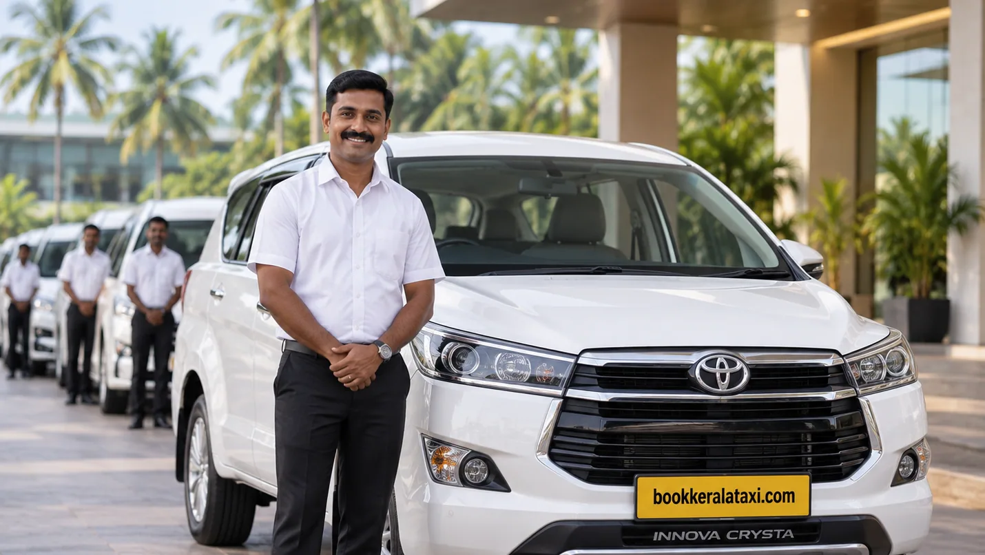 Innova Crysta chauffeur-driven vehicle available for hire in Kerala