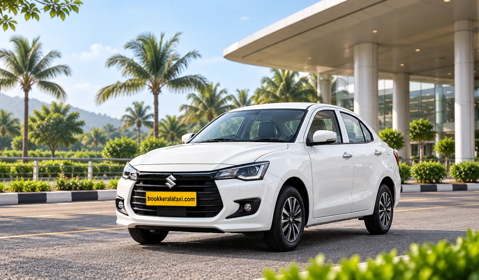 Sedan chauffeur-driven vehicle available for hire in Kerala