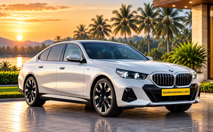 BMW 5 Series 2025 from the Book Kerala Taxi premium fleet